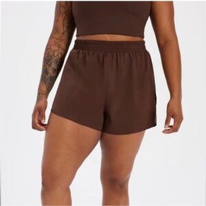 Girlfriend collective Trail Shorts in Earth
Brown Lined Athletic Shorts size XXL